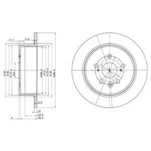 DELPHI BG2594 гальмівний диск