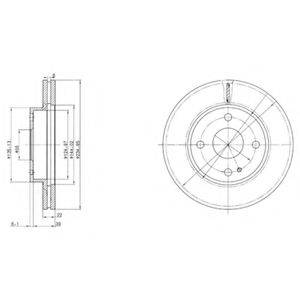 DELPHI BG2629 гальмівний диск