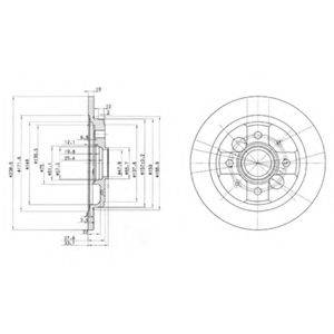 DELPHI BG2667 гальмівний диск