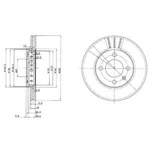 DELPHI BG2982 гальмівний диск