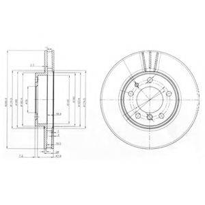 DELPHI BG3037 гальмівний диск