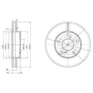 DELPHI BG3177 гальмівний диск