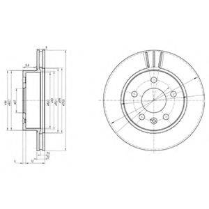 DELPHI BG3296 гальмівний диск