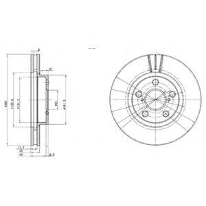 DELPHI BG3347 гальмівний диск