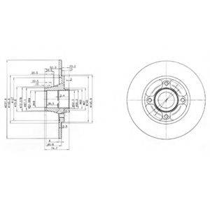 DELPHI BG3360 гальмівний диск