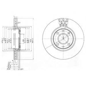 DELPHI BG3574 гальмівний диск