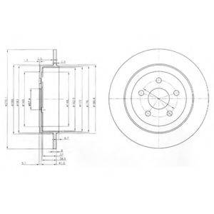 DELPHI BG3593 гальмівний диск