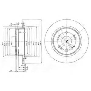 DELPHI BG3797 гальмівний диск