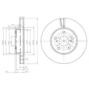 DELPHI BG3850 гальмівний диск