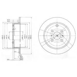 DELPHI BG3867 гальмівний диск