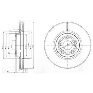 DELPHI BG3913 гальмівний диск