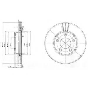 DELPHI BG3927 гальмівний диск