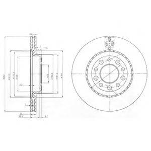 DELPHI BG3995 гальмівний диск