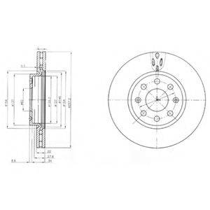 DELPHI BG4004 гальмівний диск