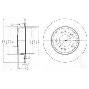 DELPHI BG4012 гальмівний диск