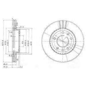 DELPHI BG4015 гальмівний диск