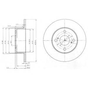 DELPHI BG4050 гальмівний диск