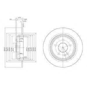 DELPHI BG4063 гальмівний диск