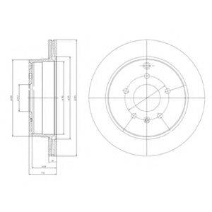 DELPHI BG4069 гальмівний диск