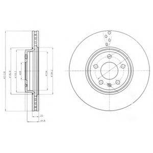 DELPHI BG4079 гальмівний диск