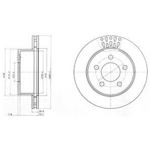 DELPHI BG4103 гальмівний диск