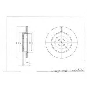 DELPHI BG4128 гальмівний диск