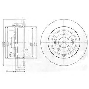 DELPHI BG4136 гальмівний диск