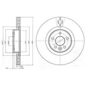 DELPHI BG9077 гальмівний диск