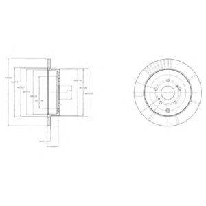 DELPHI BG4329 гальмівний диск
