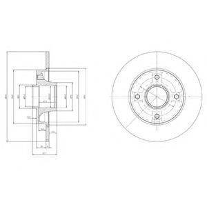 DELPHI BG9021RS гальмівний диск