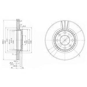 DELPHI BG2625C гальмівний диск