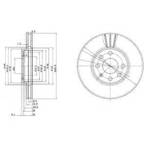 DELPHI BG3404C гальмівний диск