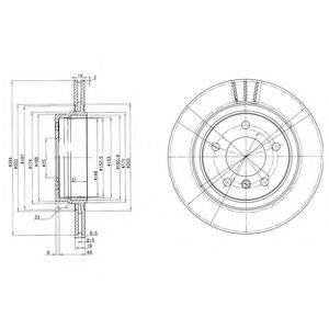 DELPHI BG3530C гальмівний диск