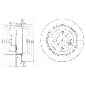 DELPHI BG3662C гальмівний диск