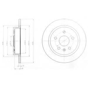 DELPHI BG4188C гальмівний диск