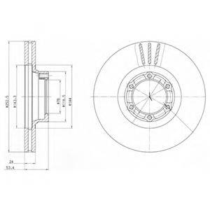 DELPHI BG2284 гальмівний диск