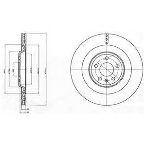 DELPHI BG4387C гальмівний диск