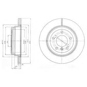 DELPHI BG4243C гальмівний диск