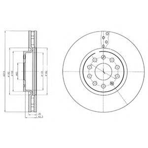 DELPHI BG4330C гальмівний диск