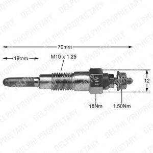 EURO CAR PARTS PN87 Свічка розжарювання