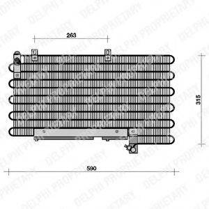 DELPHI TSP0225013 Конденсатор, кондиціонер