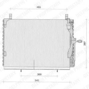 DELPHI TSP0225039 Конденсатор, кондиціонер