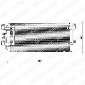 DELPHI TSP0225075 Конденсатор, кондиціонер