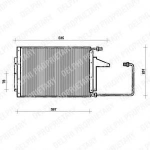 DELPHI TSP0225098 Конденсатор, кондиціонер