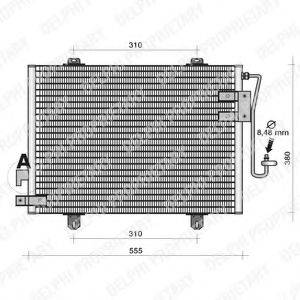 DELPHI TSP0225131 Конденсатор, кондиціонер