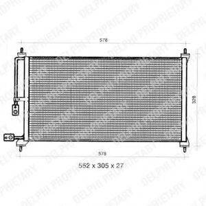 DELPHI TSP0225281 Конденсатор, кондиціонер