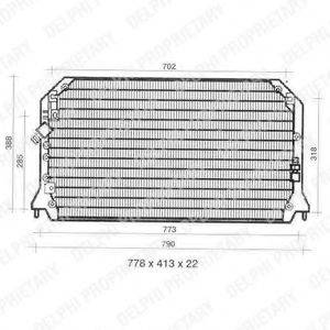 DELPHI TSP0225309 Конденсатор, кондиціонер