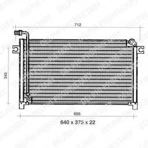 DELPHI TSP0225346 Конденсатор, кондиціонер