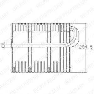 DELPHI TSP0525002V Випарник, кондиціонер