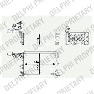 DELPHI TSP0525187 Випарник, кондиціонер